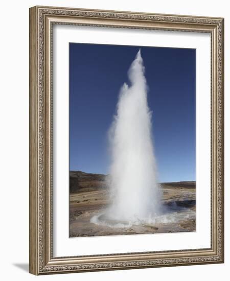 Eruption of Strokkur Geysir, Iceland-Stocktrek Images-Framed Photographic Print