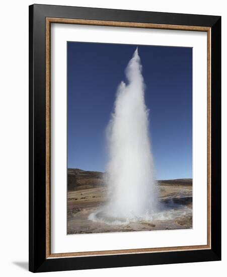 Eruption of Strokkur Geysir, Iceland-Stocktrek Images-Framed Photographic Print