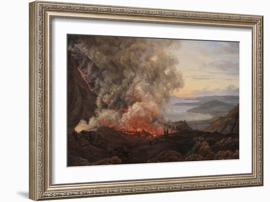 Eruption of the Volcano Vesuvius, 1821-Johan Christian Clausen Dahl-Framed Giclee Print