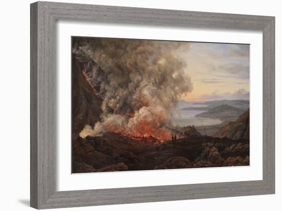 Eruption of the Volcano Vesuvius, 1821-Johan Christian Clausen Dahl-Framed Giclee Print