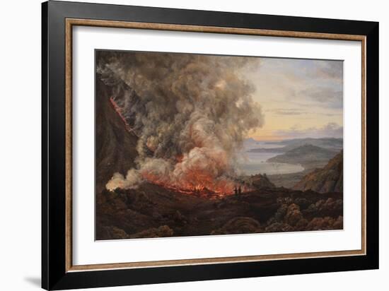 Eruption of the Volcano Vesuvius, 1821-Johan Christian Clausen Dahl-Framed Giclee Print