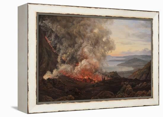 Eruption of the Volcano Vesuvius, 1821-Johan Christian Clausen Dahl-Framed Premier Image Canvas