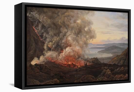 Eruption of the Volcano Vesuvius, 1821-Johan Christian Clausen Dahl-Framed Premier Image Canvas