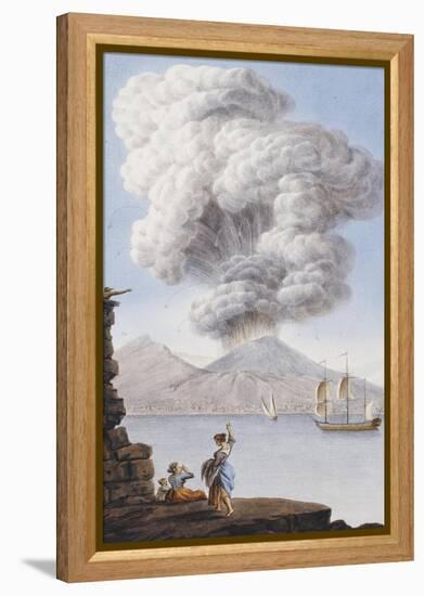 Eruption of Vesuvius, 1776-Sir William Hamilton-Framed Premier Image Canvas