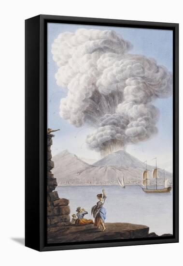 Eruption of Vesuvius, 1776-Sir William Hamilton-Framed Premier Image Canvas