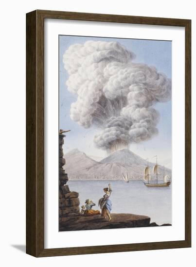 Eruption of Vesuvius, 1776-Sir William Hamilton-Framed Giclee Print