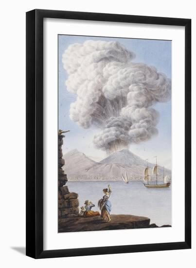 Eruption of Vesuvius, 1776-Sir William Hamilton-Framed Giclee Print