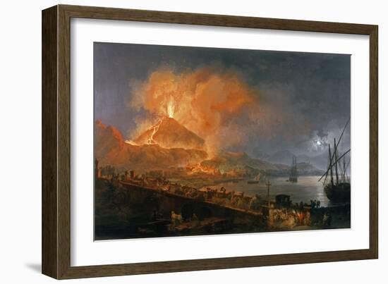 Eruption of Vesuvius in 1771-Pierre Jacques Volaire-Framed Giclee Print