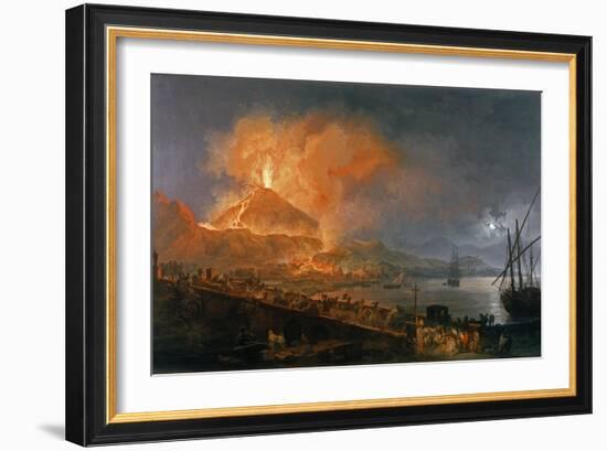 Eruption of Vesuvius in 1771-Pierre Jacques Volaire-Framed Giclee Print