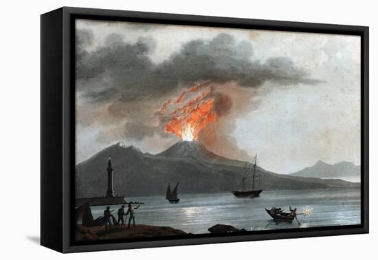 Eruption of Vesuvius, Italy, C1815-null-Framed Premier Image Canvas