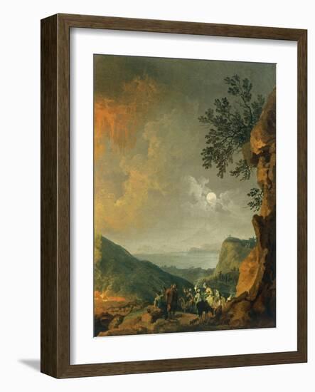 Eruption of Vesuvius-Pierre-Jacques Volaire-Framed Giclee Print