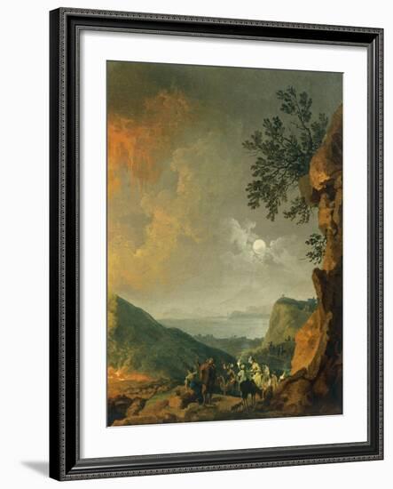 Eruption of Vesuvius-Pierre-Jacques Volaire-Framed Giclee Print