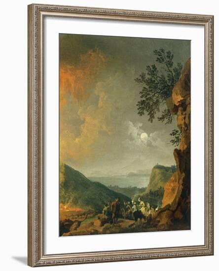 Eruption of Vesuvius-Pierre-Jacques Volaire-Framed Giclee Print
