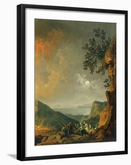 Eruption of Vesuvius-Pierre-Jacques Volaire-Framed Giclee Print