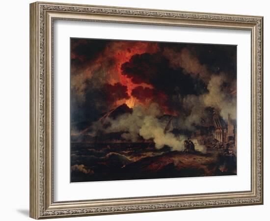 Eruption of Vesuvius-Pierre Henri de Valenciennes-Framed Giclee Print