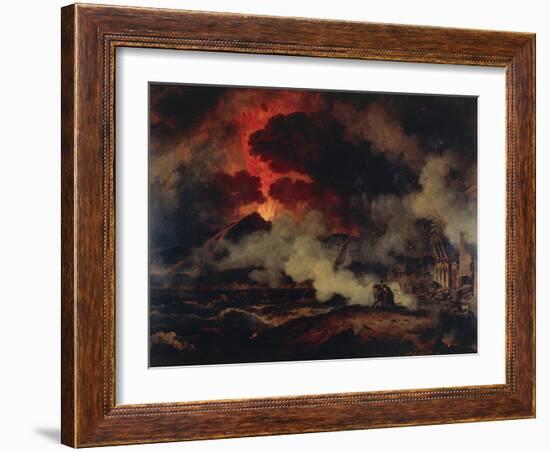 Eruption of Vesuvius-Pierre Henri de Valenciennes-Framed Giclee Print