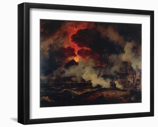 Eruption of Vesuvius-Pierre Henri de Valenciennes-Framed Giclee Print