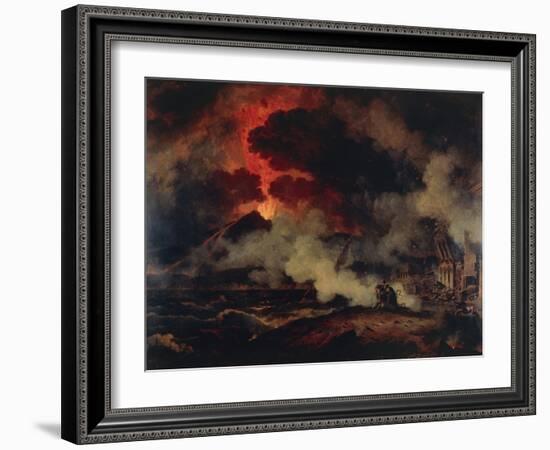 Eruption of Vesuvius-Pierre Henri de Valenciennes-Framed Giclee Print