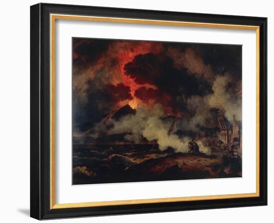 Eruption of Vesuvius-Pierre Henri de Valenciennes-Framed Giclee Print