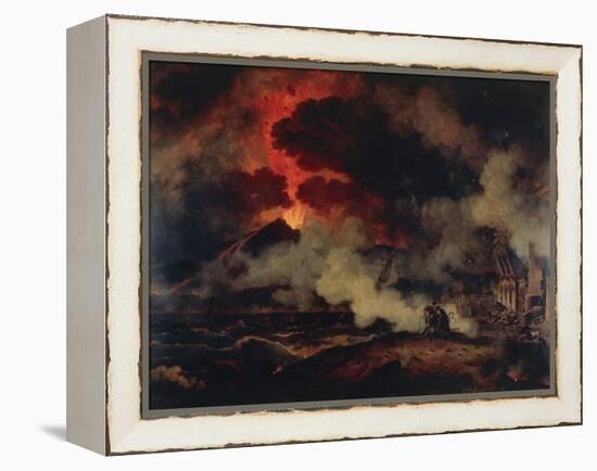 Eruption of Vesuvius-Pierre Henri de Valenciennes-Framed Premier Image Canvas