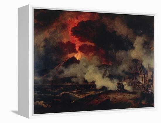 Eruption of Vesuvius-Pierre Henri de Valenciennes-Framed Premier Image Canvas