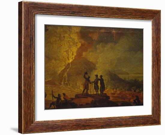 Eruption of Vesuvius-Pierre-Jacques Volaire-Framed Giclee Print