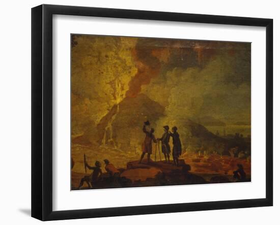 Eruption of Vesuvius-Pierre-Jacques Volaire-Framed Giclee Print