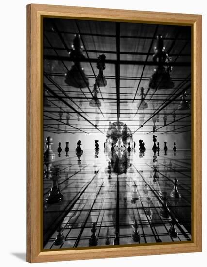 Ervand Kogbetliantz Who Has Developed a Three Dimensional Form of Chess-Yale Joel-Framed Premier Image Canvas