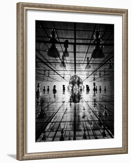 Ervand Kogbetliantz Who Has Developed a Three Dimensional Form of Chess-Yale Joel-Framed Premium Photographic Print