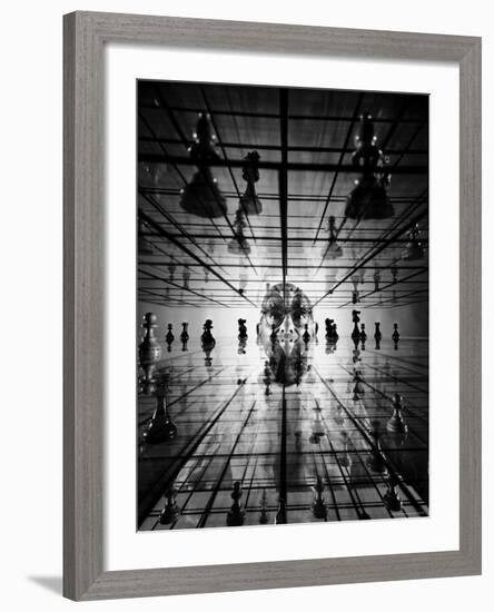 Ervand Kogbetliantz Who Has Developed a Three Dimensional Form of Chess-Yale Joel-Framed Premium Photographic Print