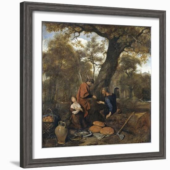 Erysichthon Sells His Daughter Mestra, 1660-Jan Havicksz Steen-Framed Giclee Print