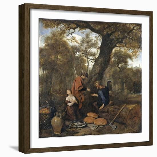 Erysichthon Sells His Daughter Mestra, 1660-Jan Havicksz Steen-Framed Giclee Print