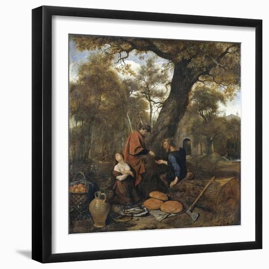 Erysichthon Sells His Daughter Mestra, 1660-Jan Havicksz Steen-Framed Giclee Print