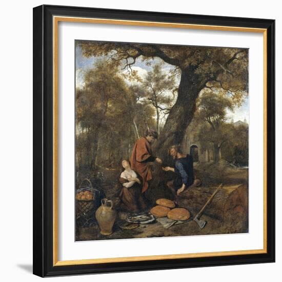 Erysichthon Sells His Daughter Mestra, 1660-Jan Havicksz Steen-Framed Giclee Print