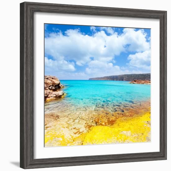 Es Calo De San Agusti in Formentera Balearic Islands-Natureworld-Framed Photographic Print