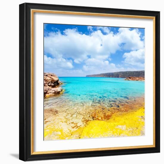 Es Calo De San Agusti in Formentera Balearic Islands-Natureworld-Framed Photographic Print