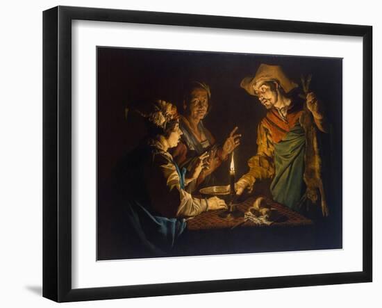 Esau and Jacob, 1640S-Matthias Stomer-Framed Giclee Print