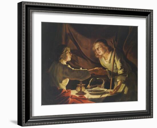 Esau and Jacob-Matthias Stomer-Framed Giclee Print