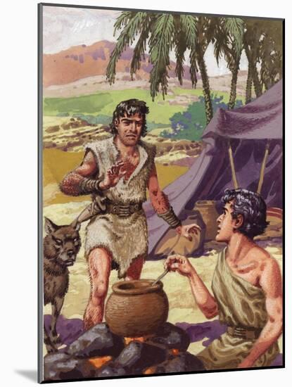 Esau Asking His Brother Jacob for Food-Pat Nicolle-Mounted Giclee Print