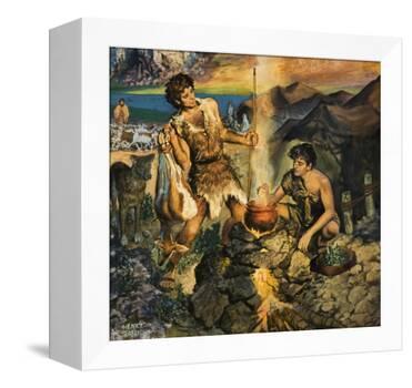 Esau Sells His Birthright-Harry G^ Seabright-Framed Premier Image Canvas