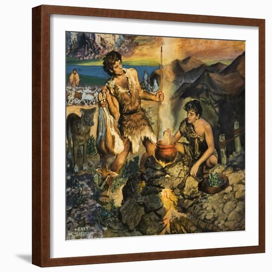 Esau Sells His Birthright-Harry G. Seabright-Framed Giclee Print