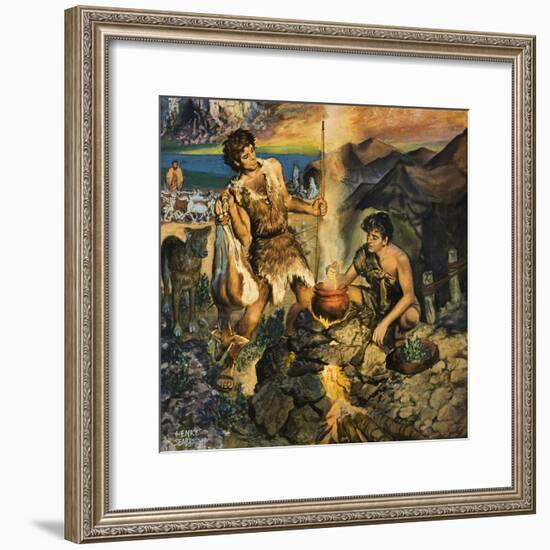 Esau Sells His Birthright-Harry G. Seabright-Framed Giclee Print