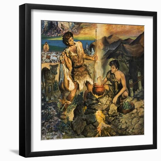 Esau Sells His Birthright-Harry G. Seabright-Framed Giclee Print