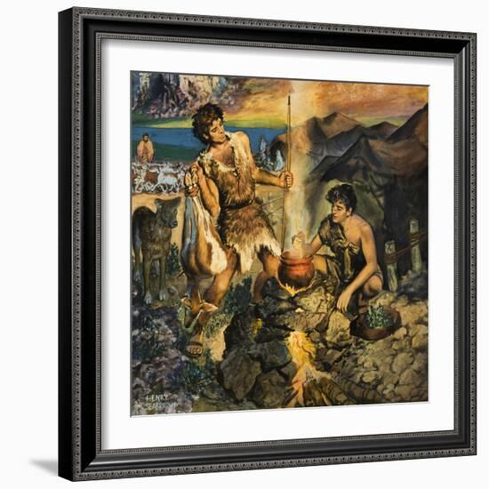 Esau Sells His Birthright-Harry G. Seabright-Framed Giclee Print