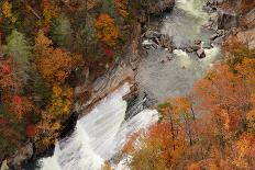 Kayakers Contemplate Going down a Rapid Viewed from above at Tallulah Gorge, Georgia.-ESB Professional-Photographic Print