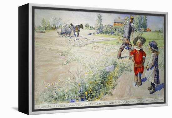 Esbjorn and the Peasant Girl-Carl Larsson-Framed Premier Image Canvas