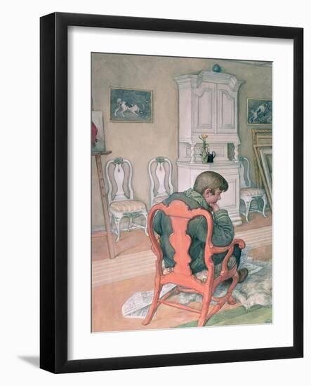 Esbjorn Convalescing-Carl Larsson-Framed Giclee Print