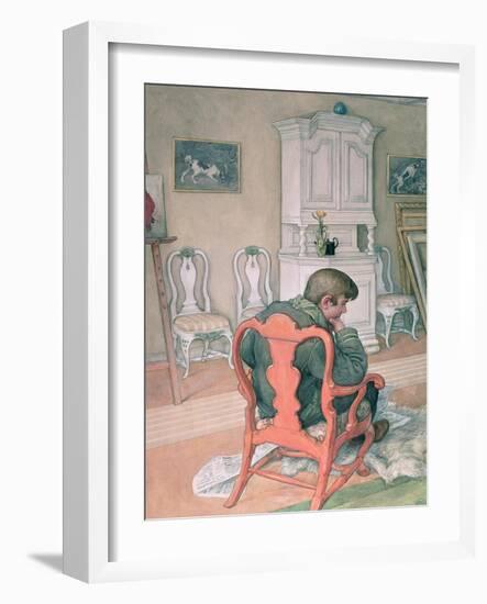 Esbjorn Convalescing-Carl Larsson-Framed Giclee Print