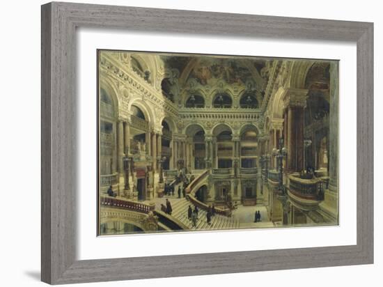 Escalier de l'Opéra à Paris-Victor Navlet-Framed Giclee Print