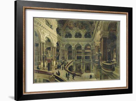 Escalier de l'Opéra à Paris-Victor Navlet-Framed Giclee Print